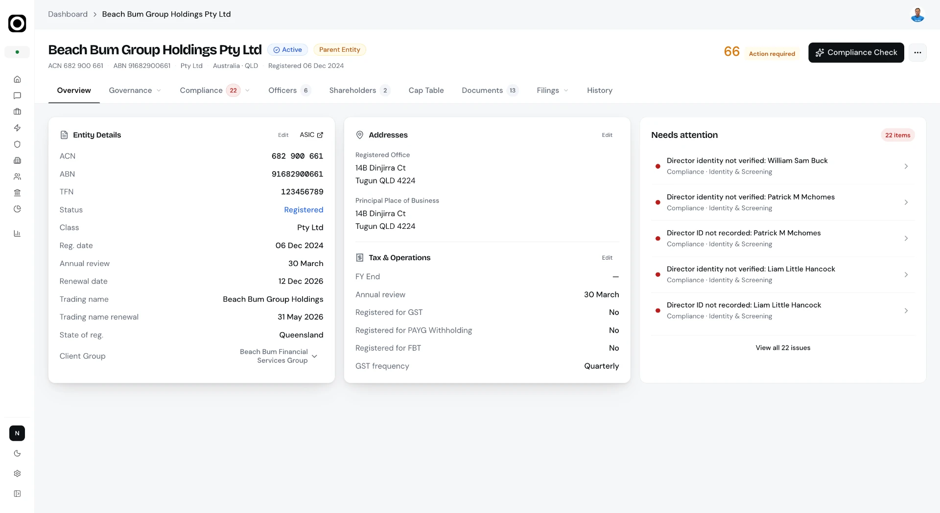 EntityFlo product preview